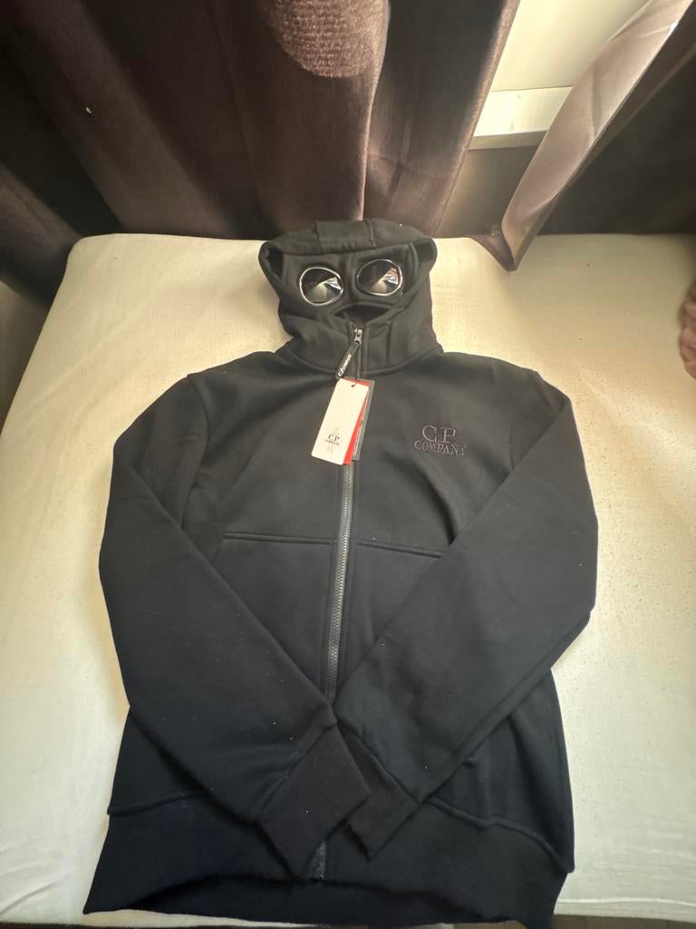 CP Company hoodie met goggles - Zwart, Ophalen of Verzenden, Nieuw, Maat 48/50 (M), Zwart