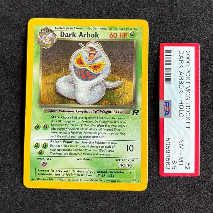 Dark Arbok Team Rocket Unlimited Holo nm/m+, Hobby en Vrije tijd, Verzamelkaartspellen | Pokémon, Ophalen of Verzenden, Zo goed als nieuw