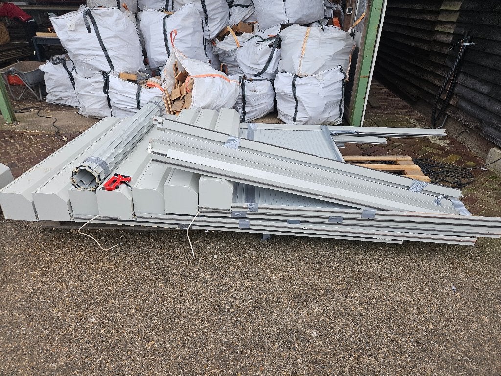 Partij elektrische rolluiken rolluik shutter ( 044 ), Ophalen, Gebruikt, 200 cm of meer, Wit