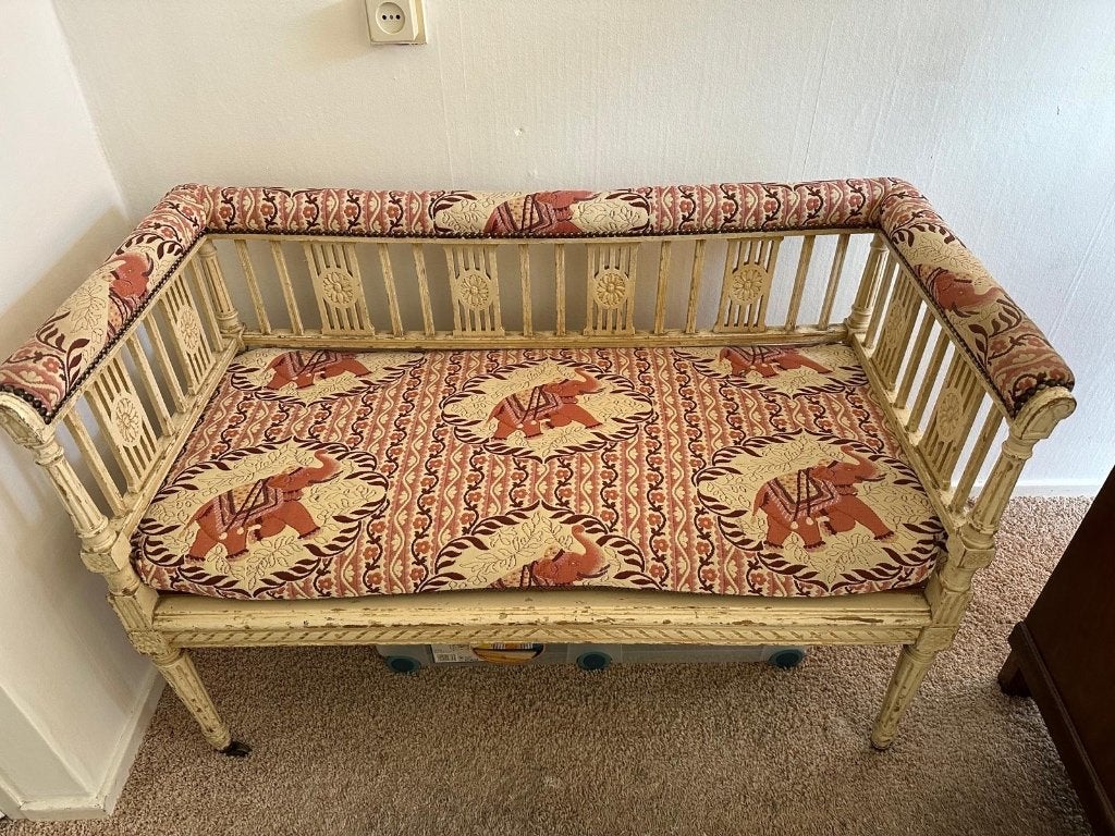 ANTIEK BANKJE GUSTAVIAANSE STIJL, Antiek en Kunst, Antiek | Meubels | Stoelen en Banken, Ophalen