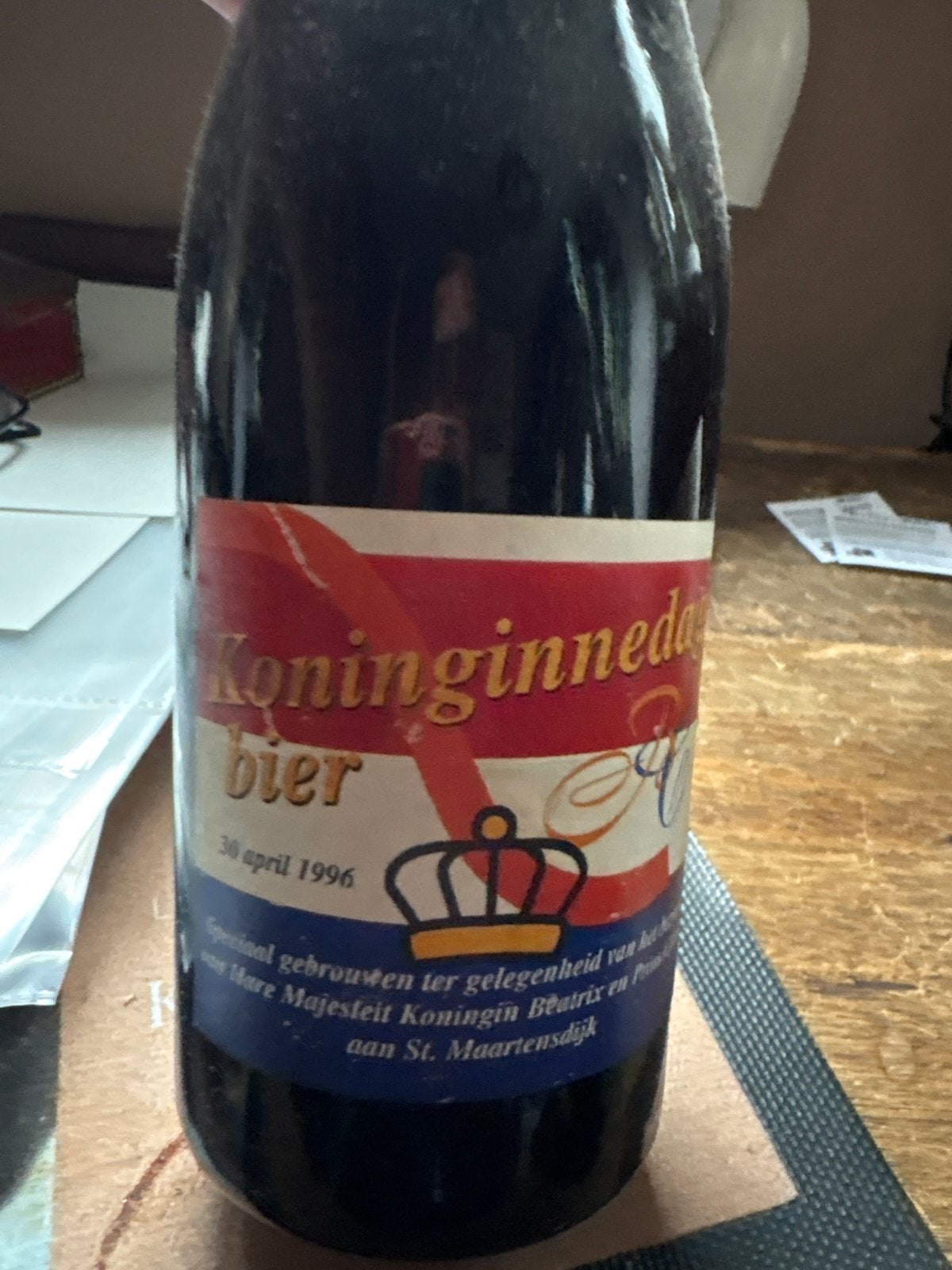 Koninginnedag bier 1996 - Speciaal gebrouwen, Ophalen of Verzenden, Gebruikt, Overige gebieden, Overige typen