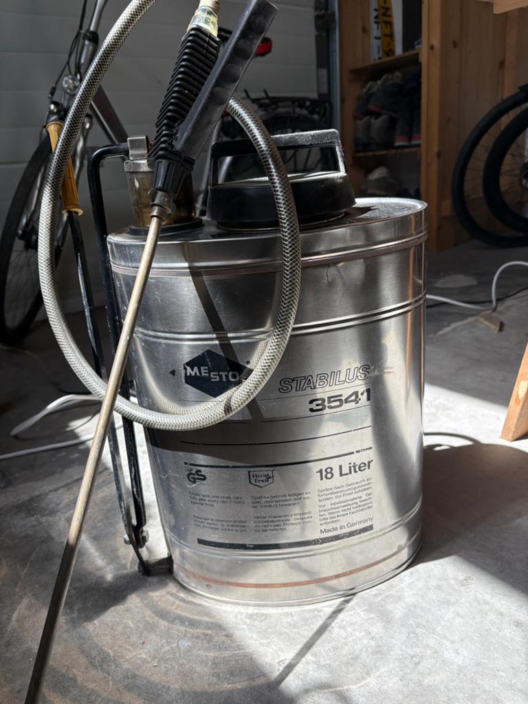 Mesto Stabilus 3541 drukspuit 18 Liter - rugsproeier, Ophalen of Verzenden, Gebruikt, Overige typen