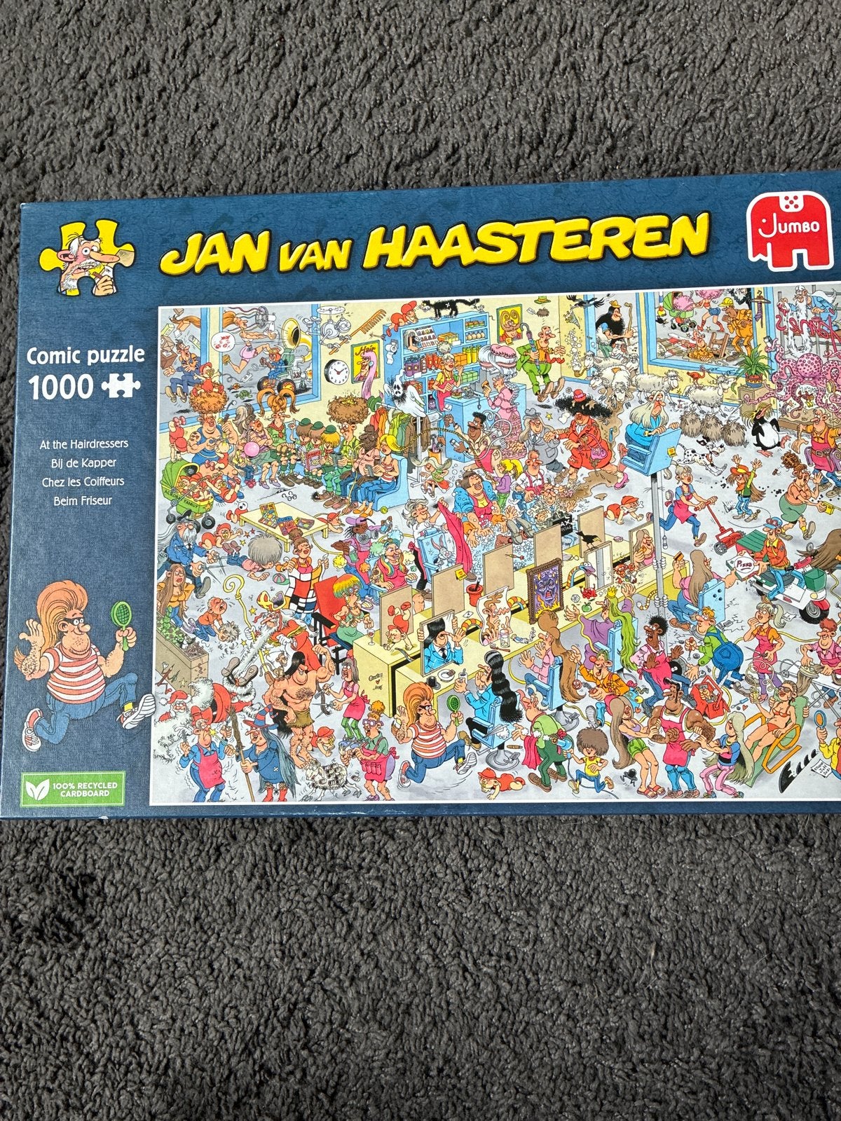 Jan van Haasteren puzzel - Bij de Kapper (1000 stukjes), Ophalen, 500 t/m 1500 stukjes, Zo goed als nieuw, Legpuzzel