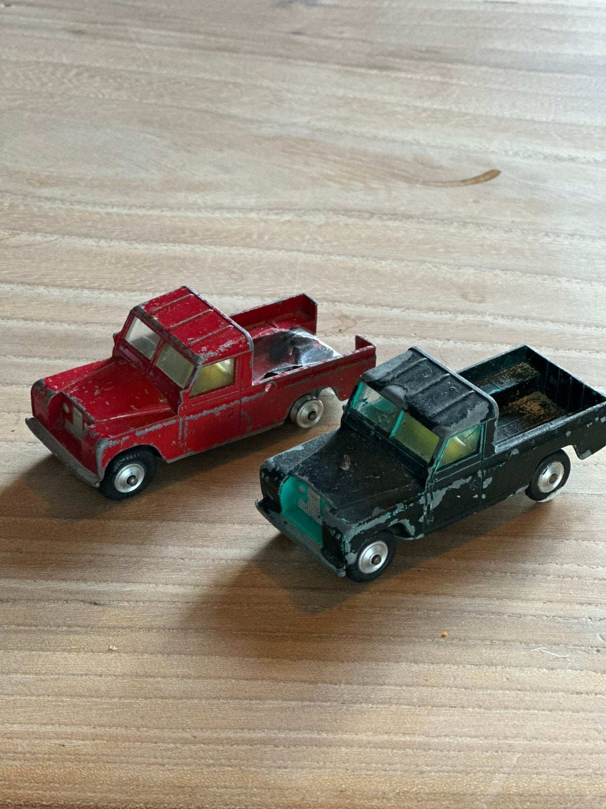Set van een tweetal vintage Corgi Toys 438 Land Rover 109 WB, Ophalen of Verzenden, Gebruikt, Auto
