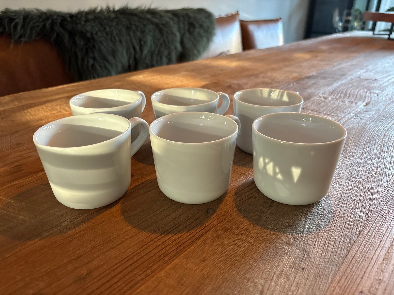 6 koffiekopjes IKEA 365+ serie - Wit, Huis en Inrichting, Keramiek, IKEA, Zo goed als nieuw, Modern