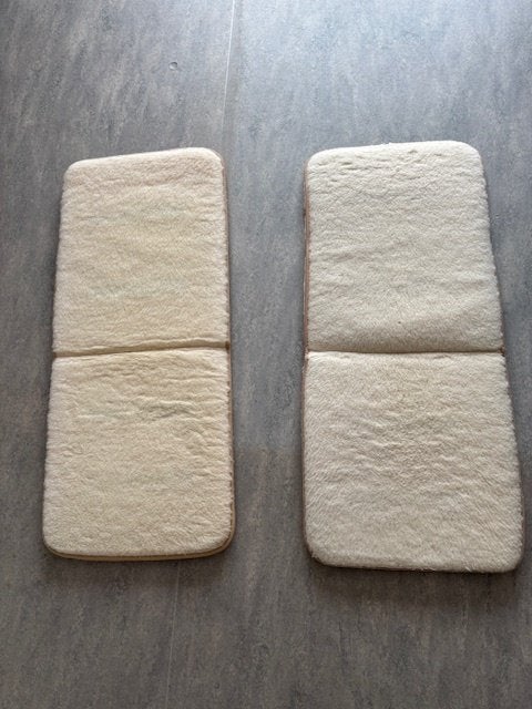2 stuks Magnetische merino wollen stoelkussens, Ophalen of Verzenden, Zo goed als nieuw