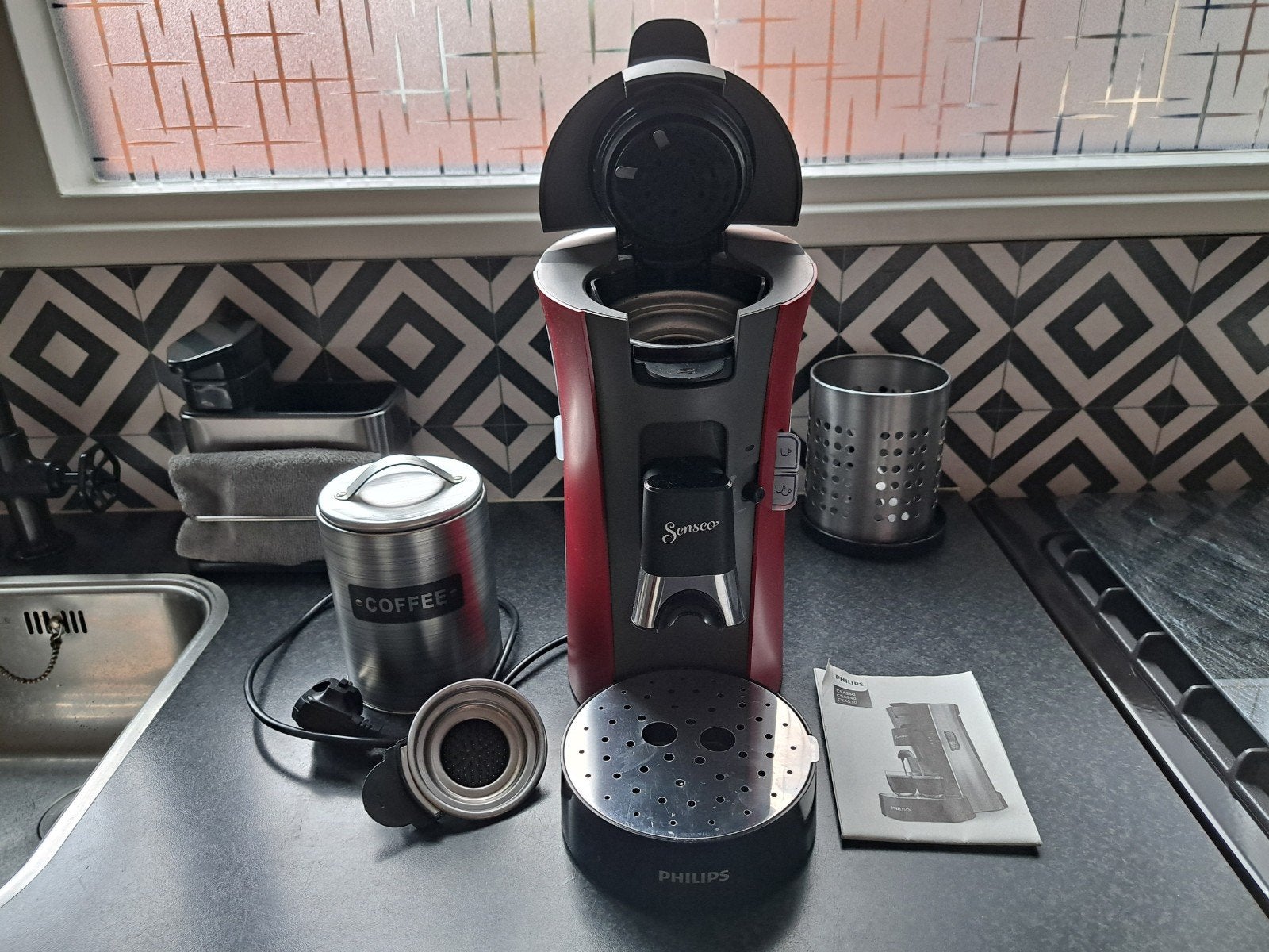 Philips Senseo Select rood, Ophalen, Gebruikt