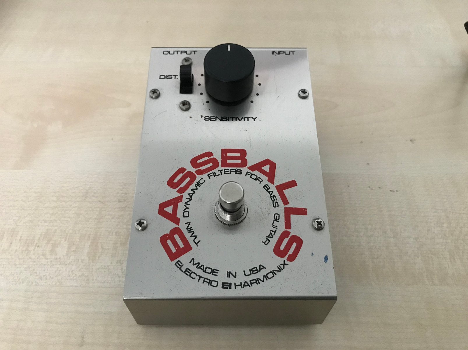 EHX BASSBALLS vintage Auto Wah / Envelope Filter / Overdrive, Ophalen of Verzenden, Zo goed als nieuw, Delay of Echo
