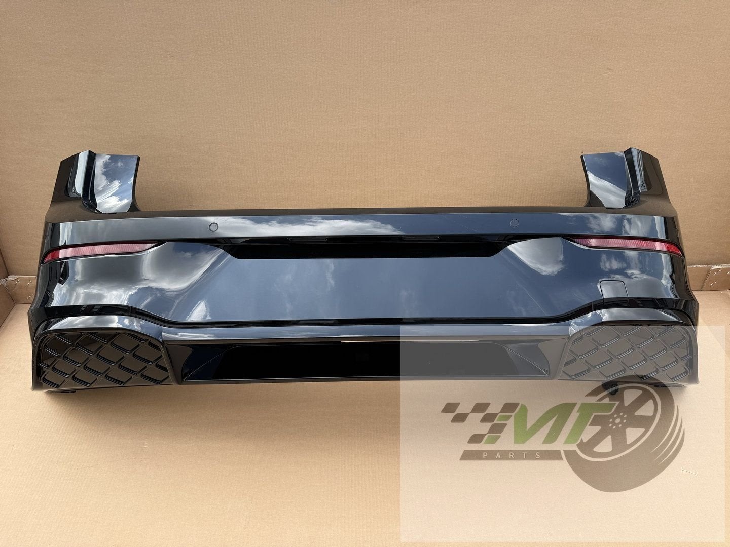 Vw golf 8 RLine achterbumper 5H6807421G LY9T zwart rear PDC, - kundenbetreuung@volkswagen.de, Gebruikt, Volkswagen, Herkomst onderdeel bekend