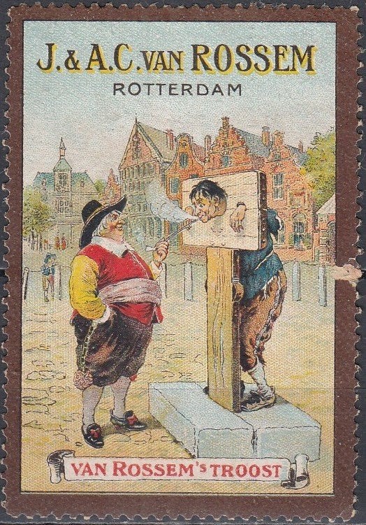 Nederland- 1920- Van Rossem Tabaksfabriek- Sluitzegel, Ophalen of Verzenden, T/m 1940, Postfris