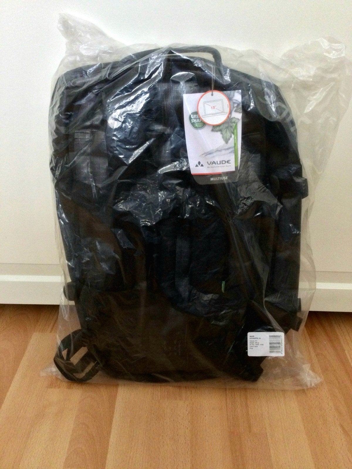 Nieuwe Vaude Cityduffel 35L - Zwart, Ophalen, Nieuw, Overige merken