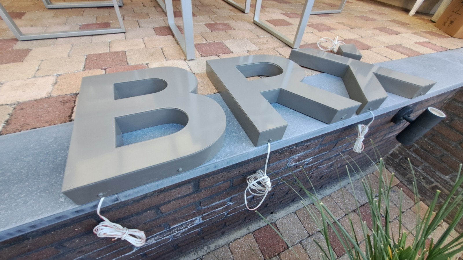 Oude reklame letters BRX, Verzamelen, Merken en Reclamevoorwerpen, Ophalen of Verzenden, Gebruikt, Reclamebord
