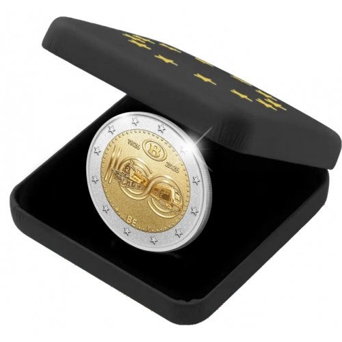 Belgie 2 euro 2026 nmbs spoorwegen trein REVERSE PROOF, Ophalen of Verzenden, Noord-Amerika
