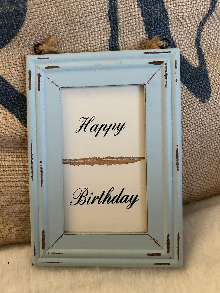Happy Birthday houten bordje - Nieuwstaat, Ophalen of Verzenden, Zo goed als nieuw