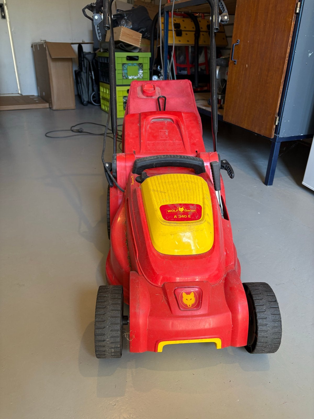 Wolf-Garten A 340 E Elektrische Grasmaaier, Tuin en Terras, Grasmaaiers, Ophalen, Cirkelmaaier, Gebruikt, Elektrische grasmaaier