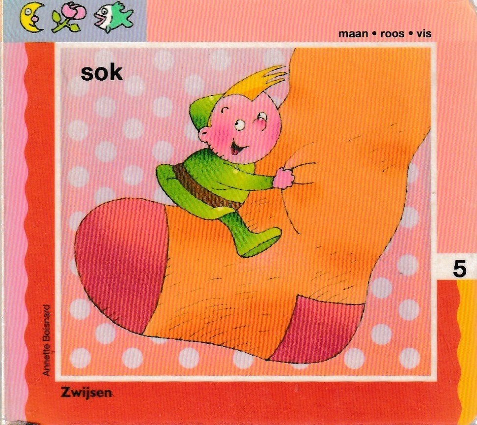 Maan roos vis', serie 1, boekje 5^^, Ophalen of Verzenden, Zo goed als nieuw, Annette Boisnard, Fictie algemeen