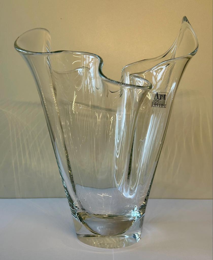 Glazen vaas - Art Living, Huis en Inrichting, Overige kleuren, Ophalen of Verzenden, Minder dan 50 cm, Glas