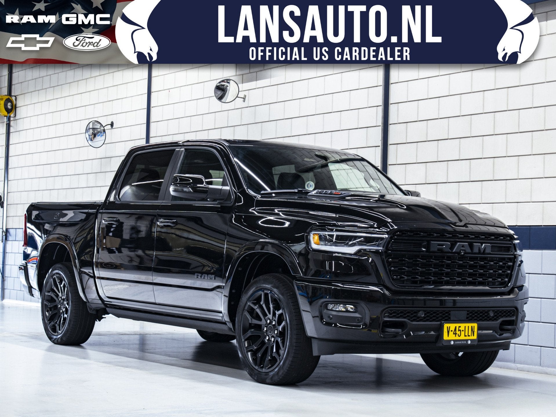 Dodge Ram 1500 Limited Night Hurricane | 3.0L High Output 54, Auto's, Automaat, 2993 cc, Leder en Stof, Zwart