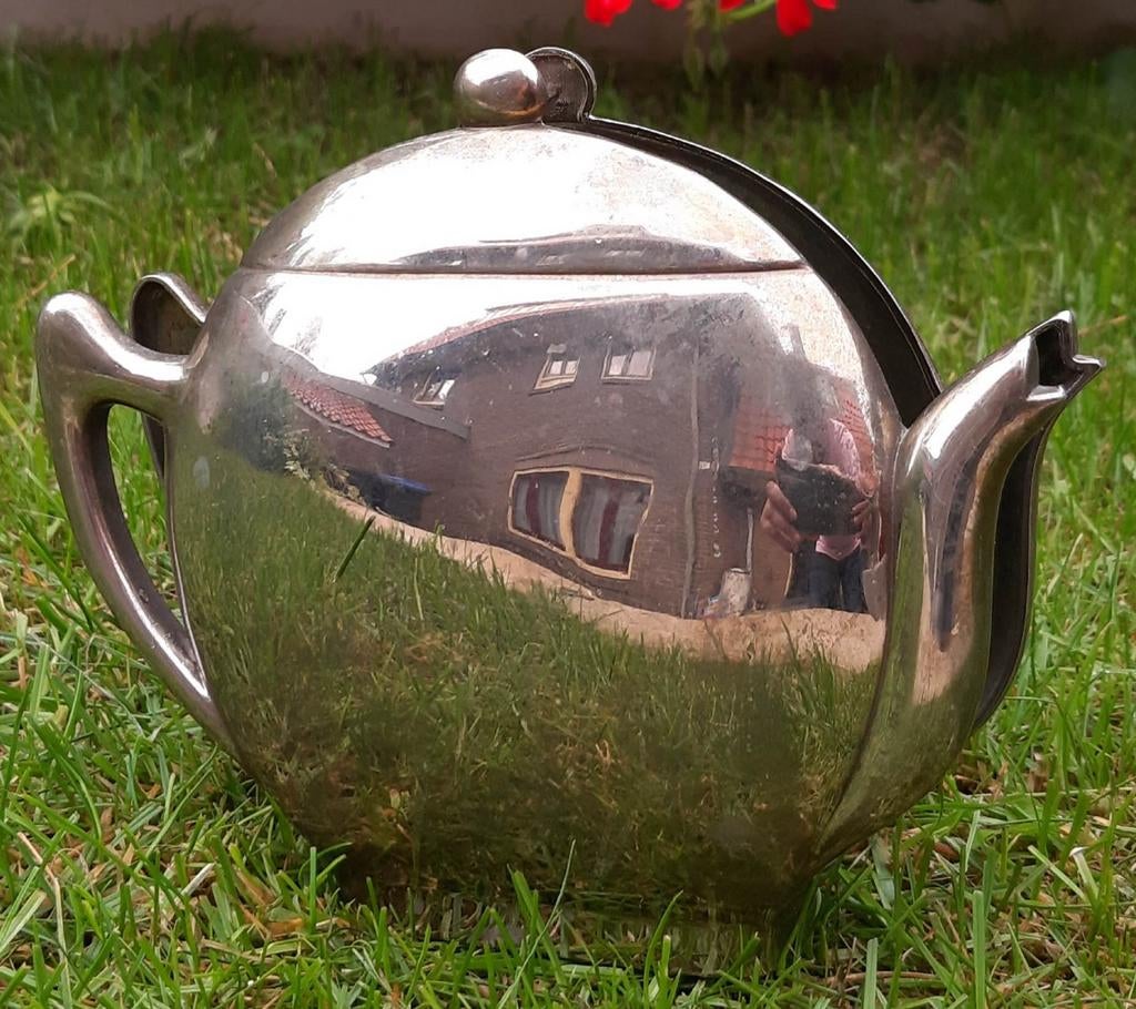 Verzilverde servethouder vintage, Ophalen of Verzenden