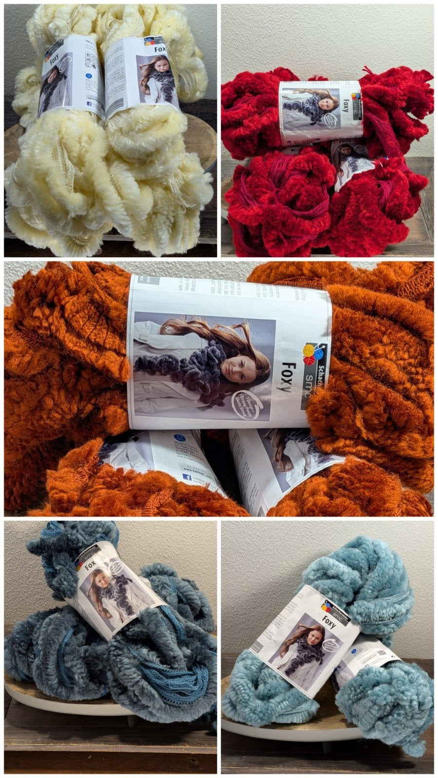 diverse setjes Schachenmayr Foxy fantasiegaren wol, Ophalen of Verzenden, Nieuw, Breien of Haken, Wol of Garen