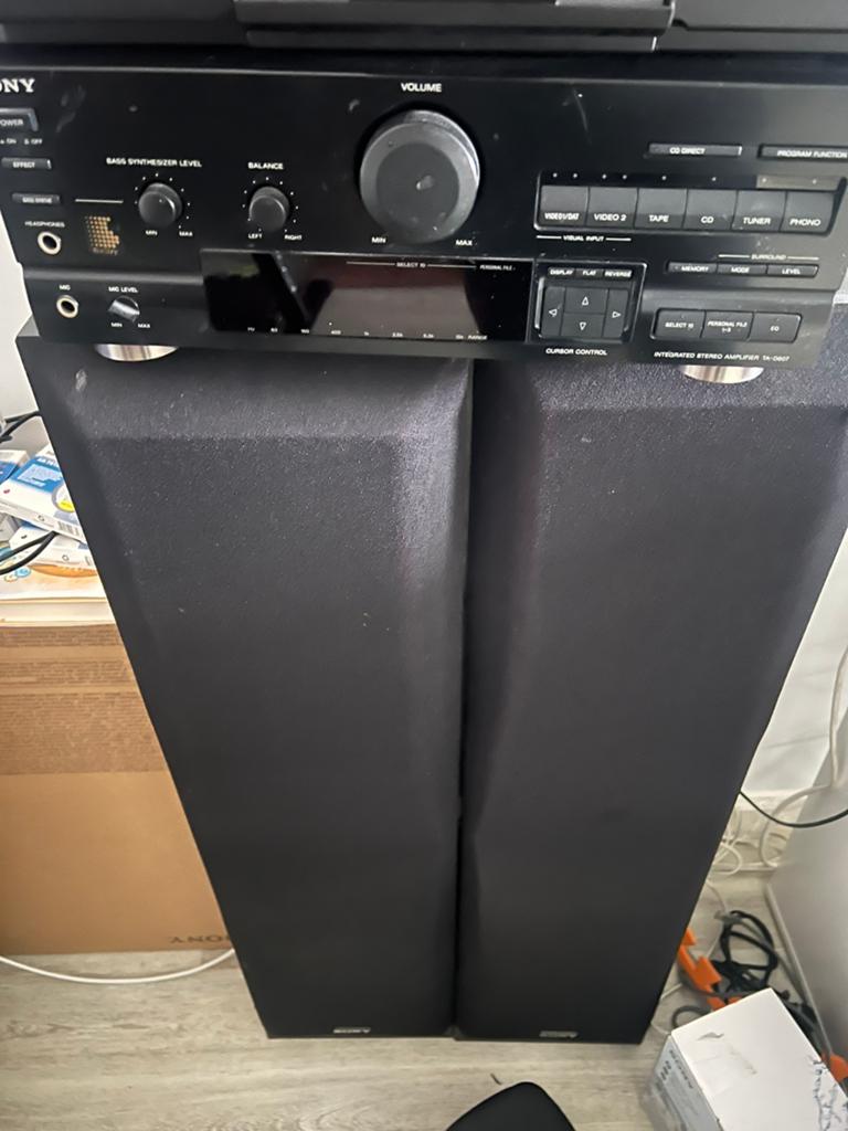 Interesse peiling: Sony Stereomet Versterker en Speakers, Ophalen, Gebruikt, Losse componenten, Sony