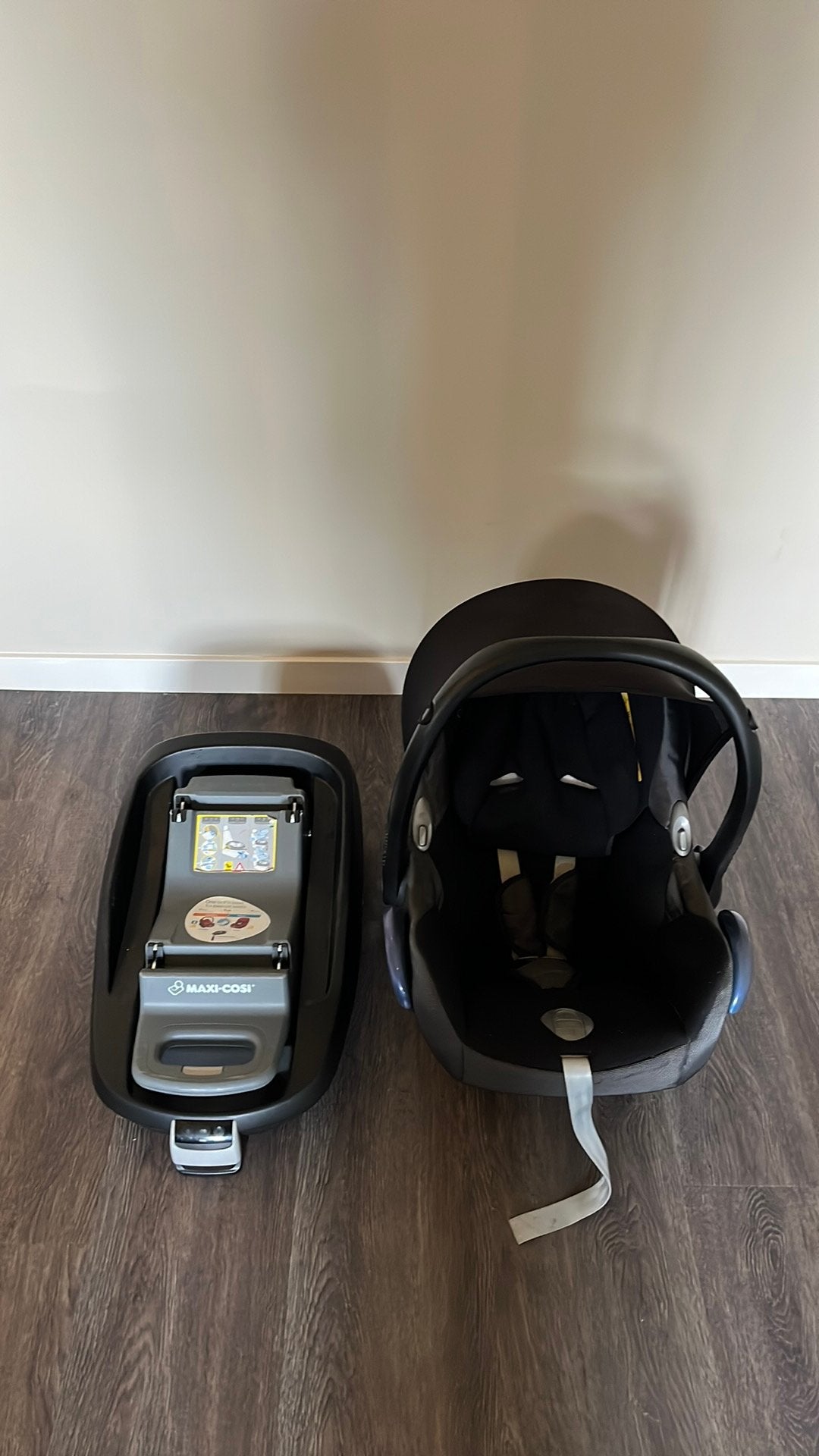 Maxi cosi met family fix, Ophalen, Gebruikt, Isofix, 0 t/m 13 kg