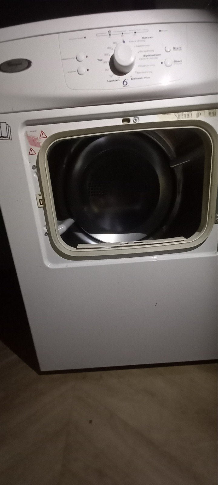 Whirlpool wasdroger 7kg met slang - Zo goed als nieuw, Witgoed en Apparatuur, Wasdrogers, Ophalen