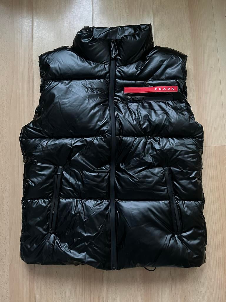 Prada Bodywarmer Zwart Maat M - Perfecte Staat (10/10), Kleding | Heren, Ophalen of Verzenden, Nieuw, Maat 48/50 (M), Zwart