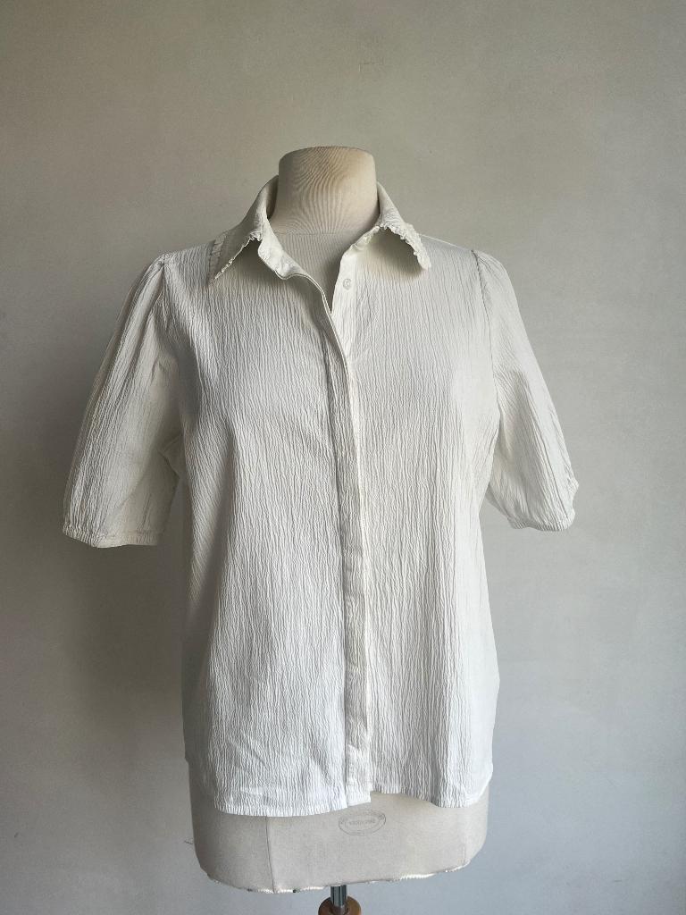 modstrom blouse maat m beige, Maat 38/40 (M), Verzenden, Beige, Zo goed als nieuw