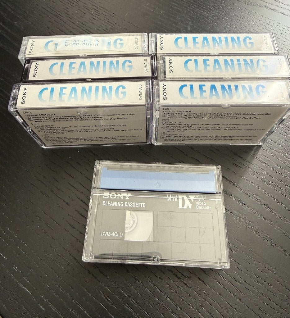 Sony mini DV reiniging tapes (de laatste), Mini dv, 20x of meer, Nieuw, Ophalen of Verzenden