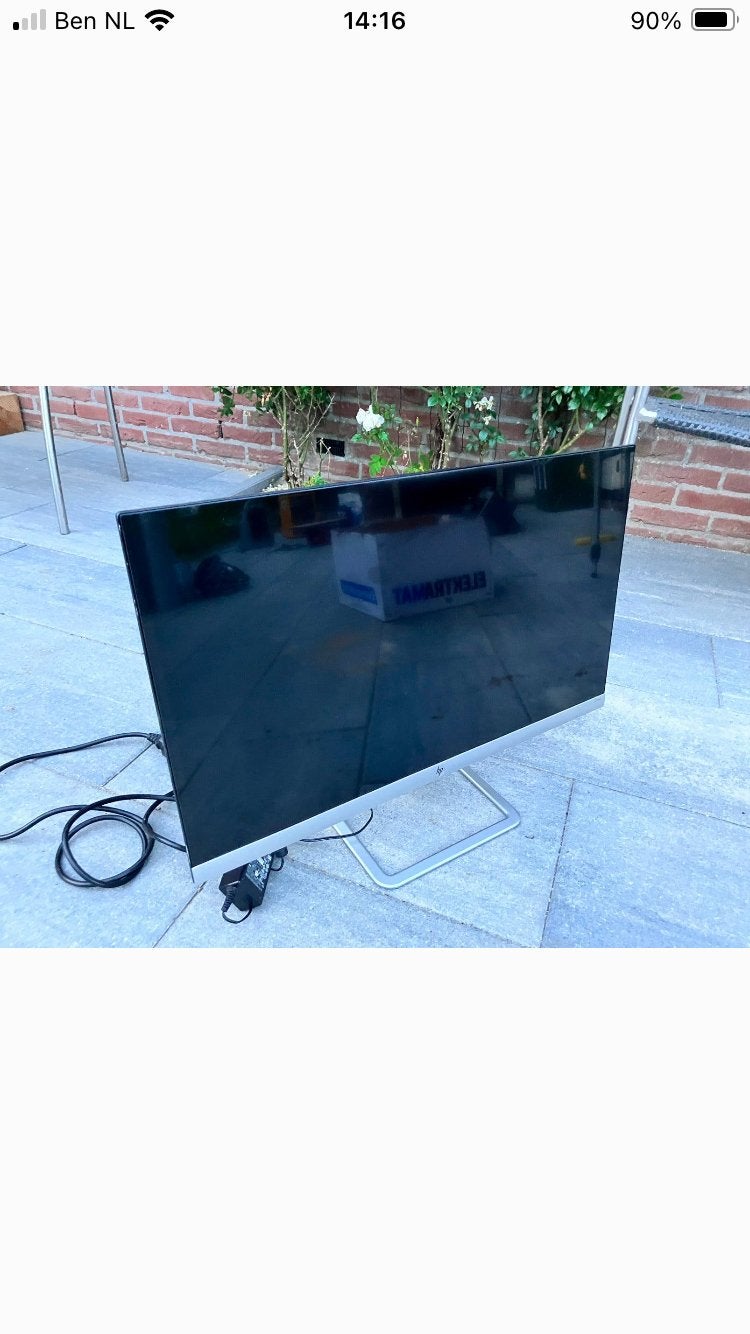 Pc monitor HP 27es, Computers en Software, Monitoren, Ophalen, IPS, Full HD, Zo goed als nieuw