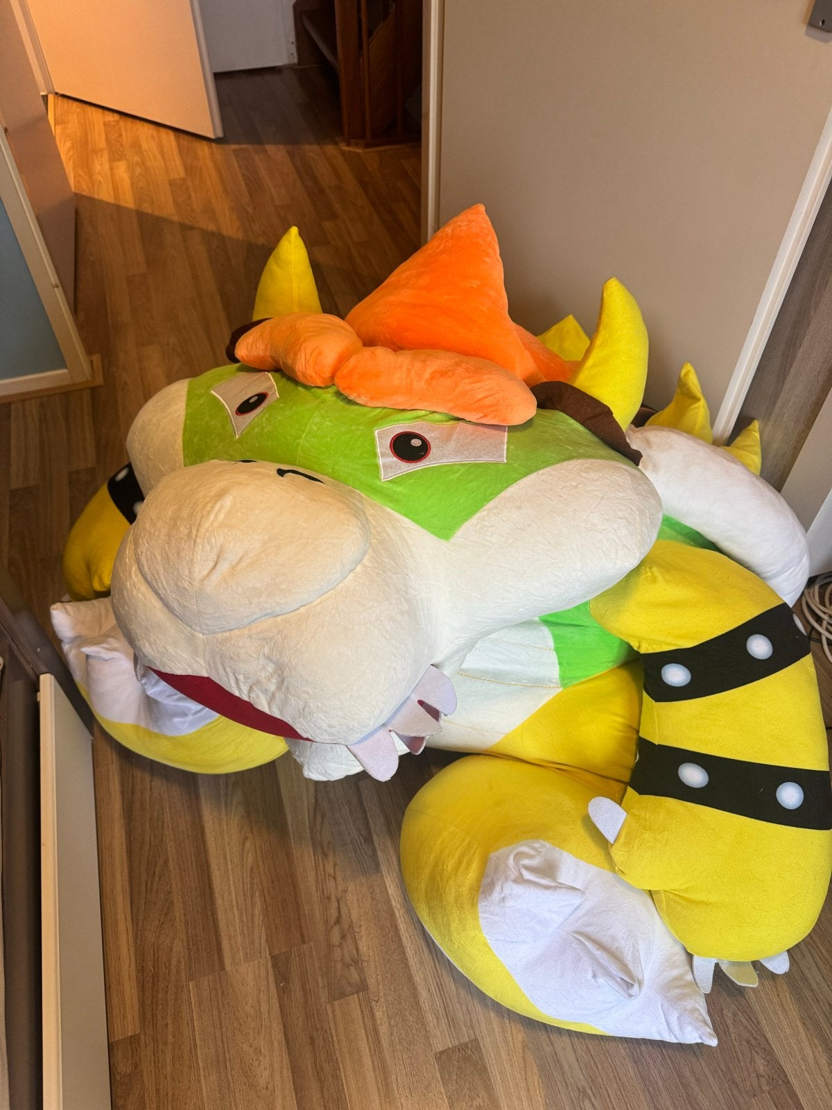 Grote Bowser knuffel Super Mario, Ophalen, Groen, Overige typen, Zo goed als nieuw
