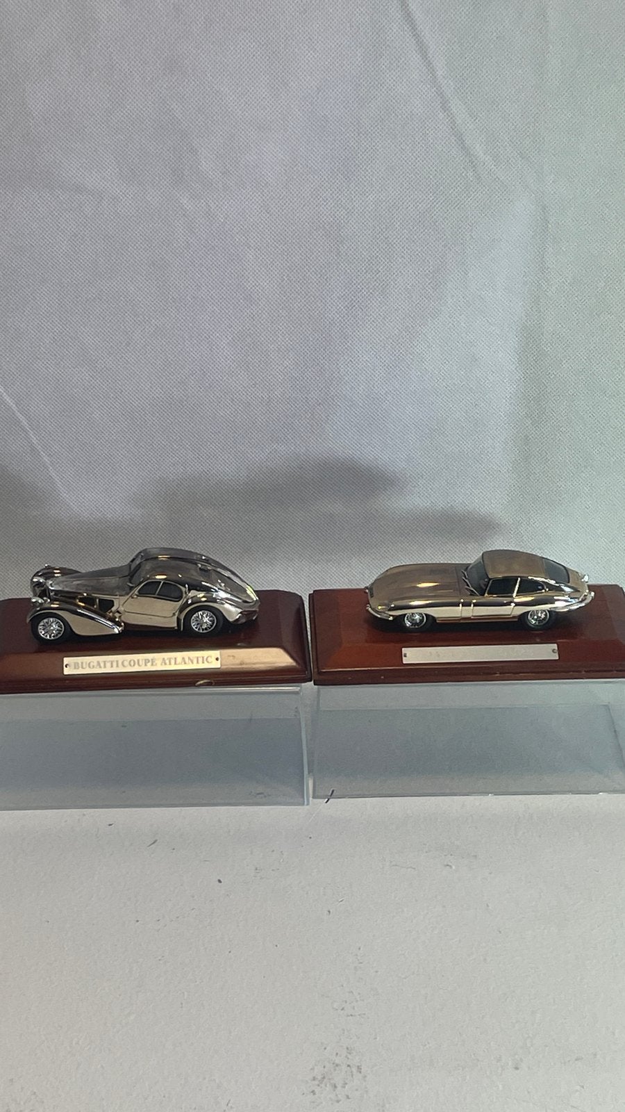 Bugatti Coupé Atlantic & Jaguar E Coupé schaalmodellen, Overige merken, 1:50 of kleiner, Auto, Ophalen of Verzenden