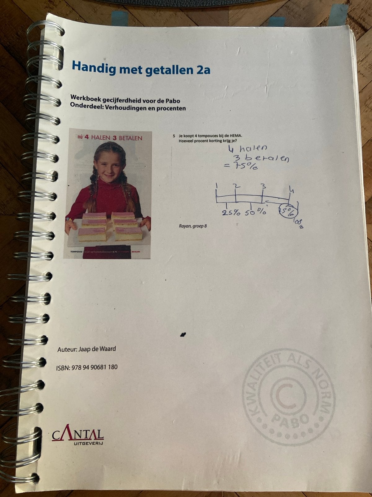 Handig met getallen 2a - Werkboek gecijferdheid Pabo, Ophalen of Verzenden, Gelezen, HBO