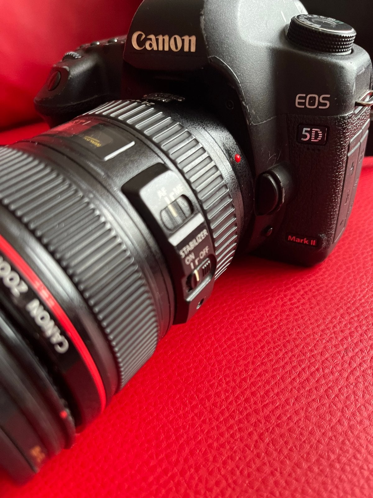 Canon EOS 5D Mark II met EF 24-105mm f/4 L IS USM lens, Gebruikt, Spiegelreflex, Canon, Beeldstabilisatie