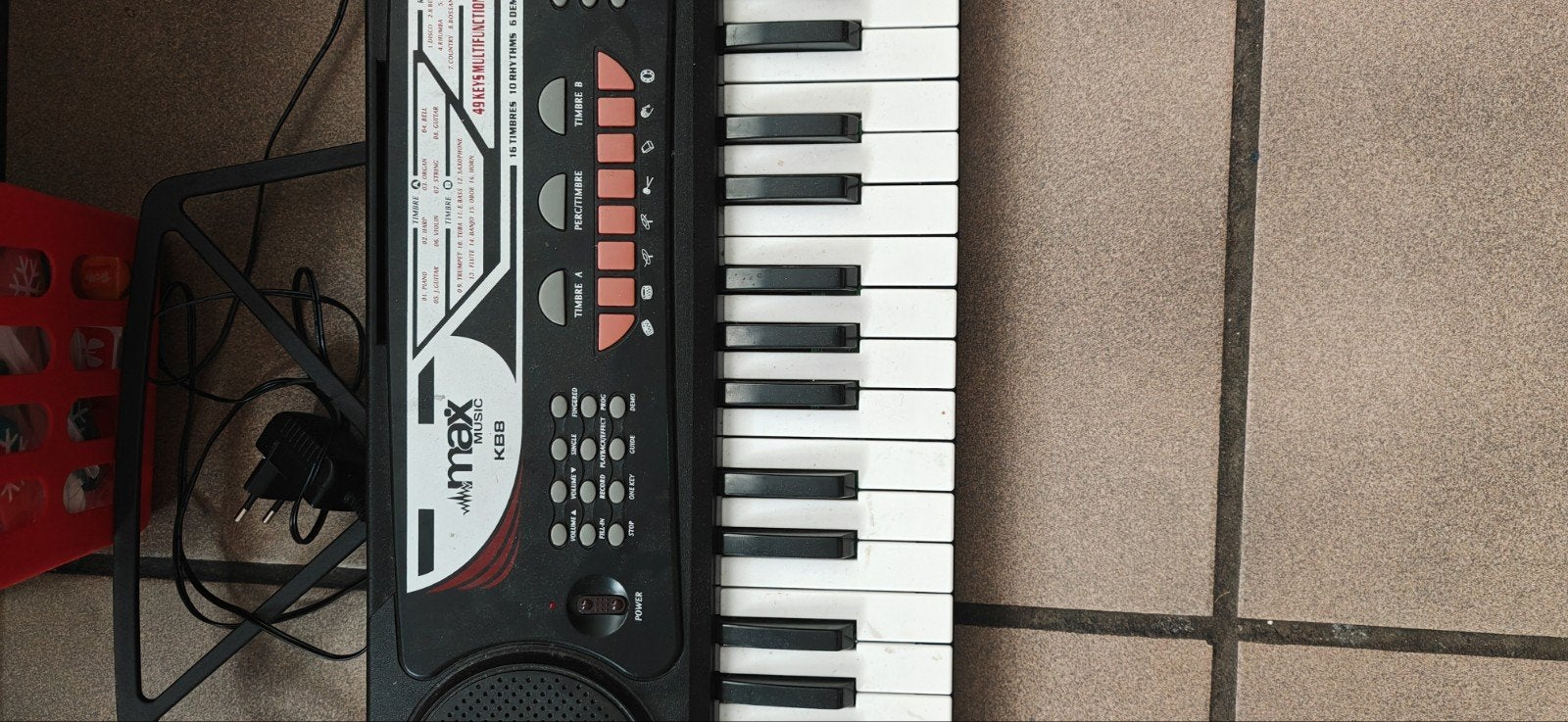 Max KB8 keyboard voor kinderen - Ideaal voor beginners, Muziek en Instrumenten, Ophalen, Zwart, Digitaal