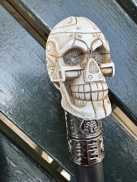 bijzondere wandelstok-flaneerstok, SKULL/SCHEDEL, Diversen, Ophalen of Verzenden, Zo goed als nieuw
