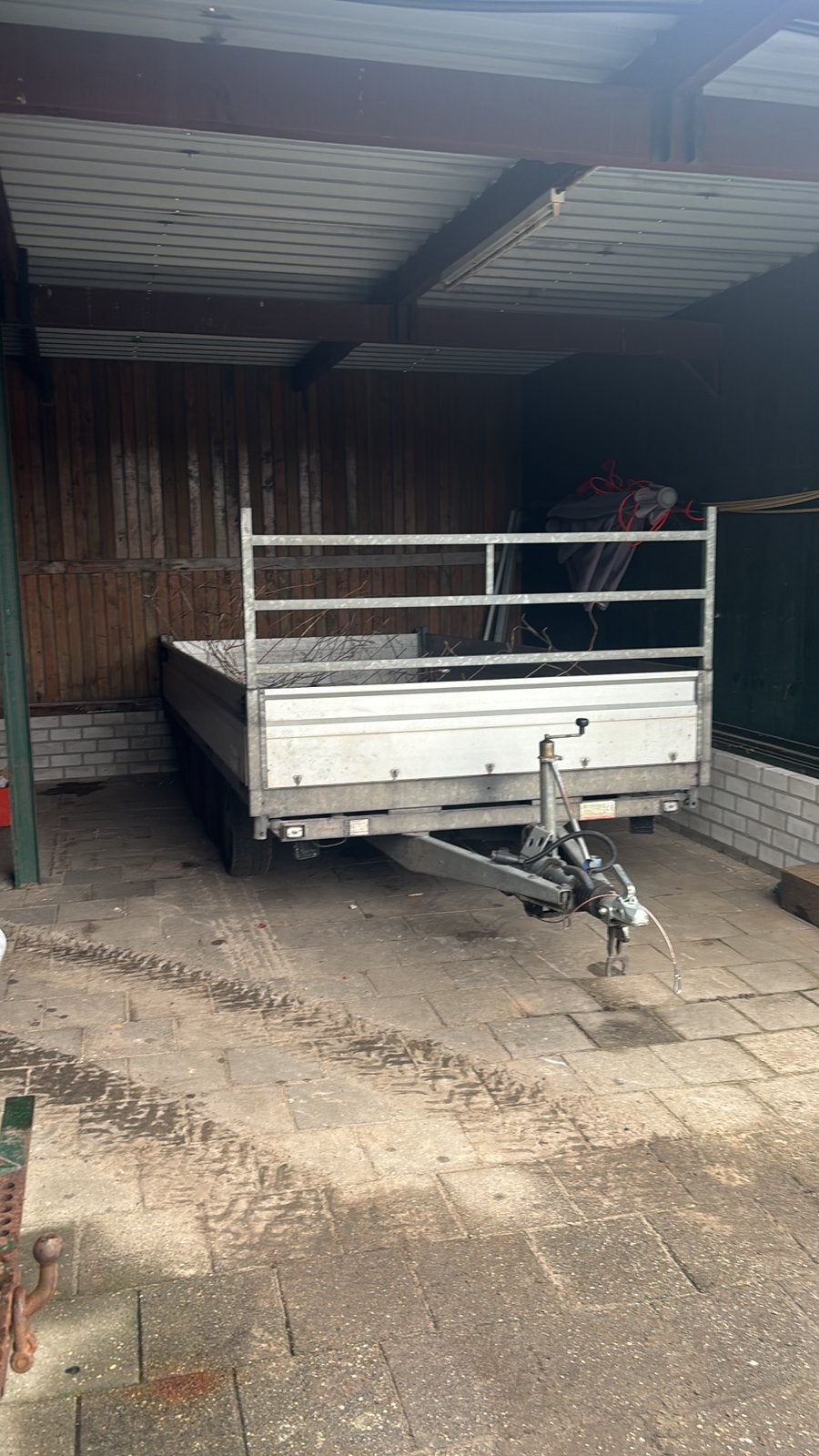 Hapert 3 asser kipper 400x200 2005, Auto diversen, Aanhangers en Bagagewagens, Ophalen, Gebruikt