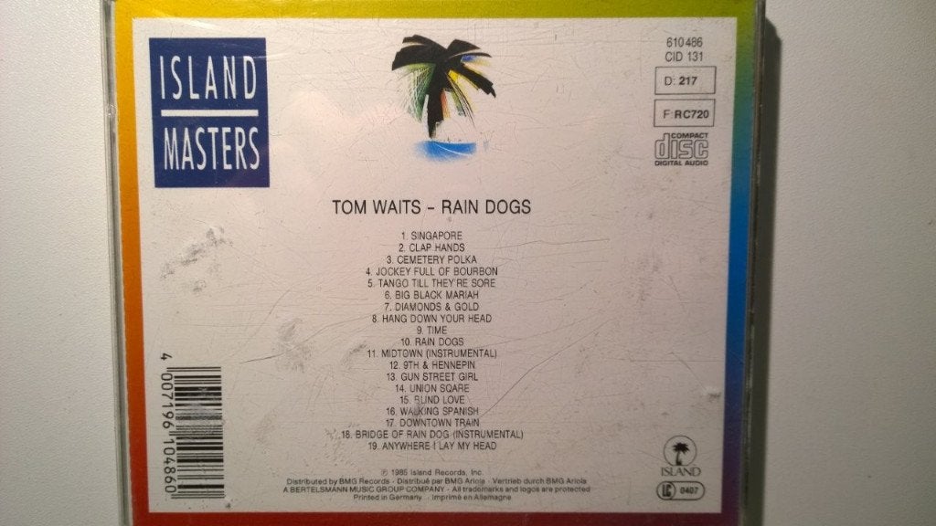 Tom Waits - Rain Dogs, Ophalen of Verzenden, Zo goed als nieuw, Poprock, Album