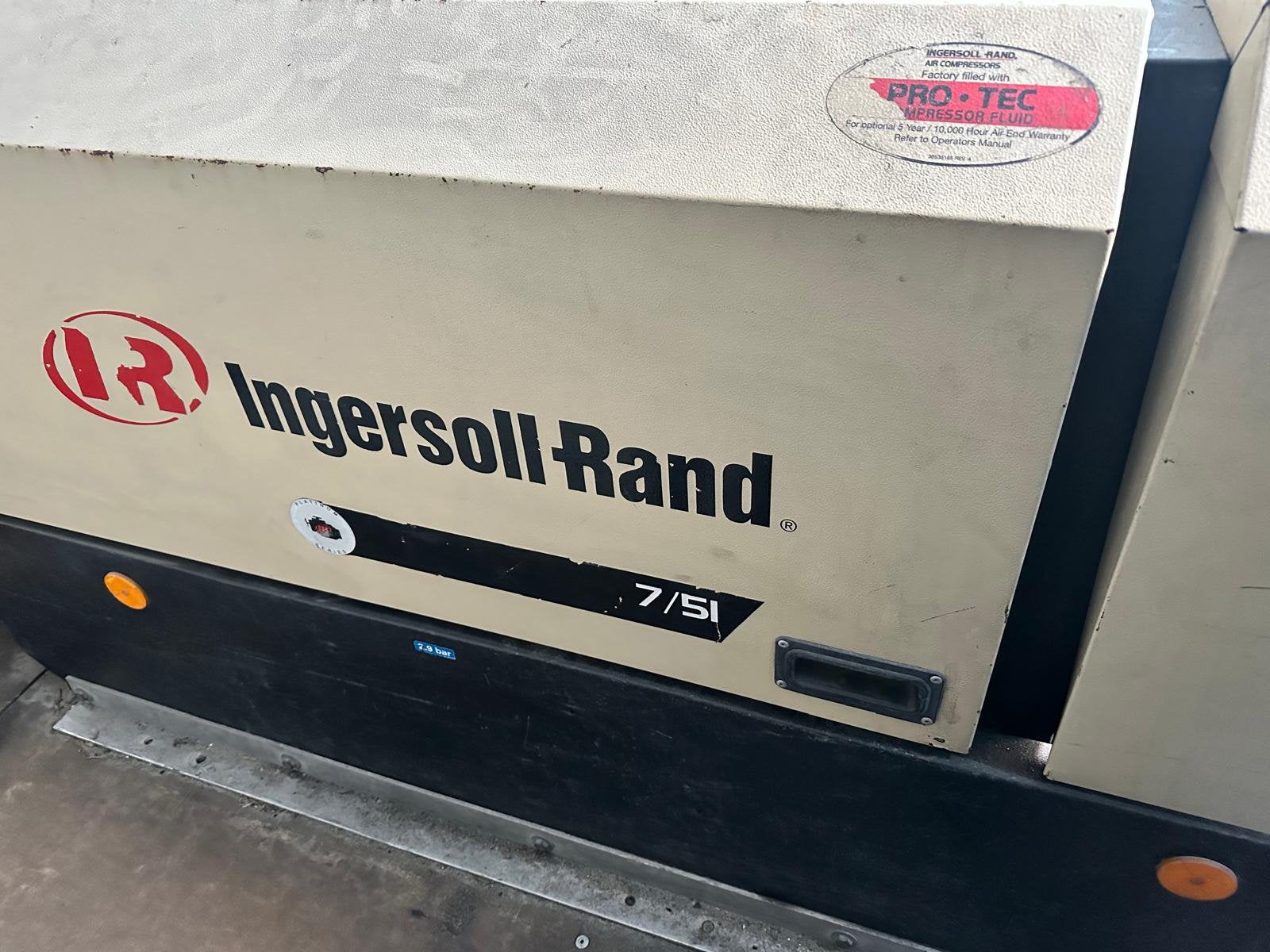 Ingersoll-Rand 7/51 Mobiele Compressor Diesel (5000 L/min), Doe-het-zelf en Verbouw, Ophalen, Mobiel, Gebruikt, 800 liter/min of meer
