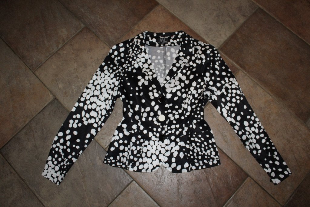 ML Collections chique polca dot chique jasje mt 42 valt 40, Maat 38/40 (M), Overige kleuren, ., Ophalen of Verzenden
