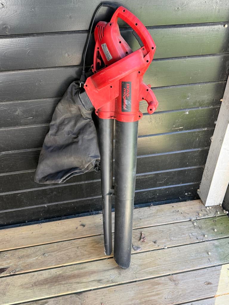 IKRA Mogatec Bladblazer met Zuigfunctie en Opvangzak, Tuin en Terras, Ophalen, Gebruikt, Handgedragen, Met opvangzak