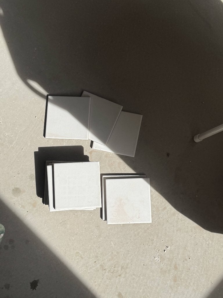 Witte tegeltjes, minimalistisch, Ophalen, Nieuw, Minder dan 20 cm, Wandtegels