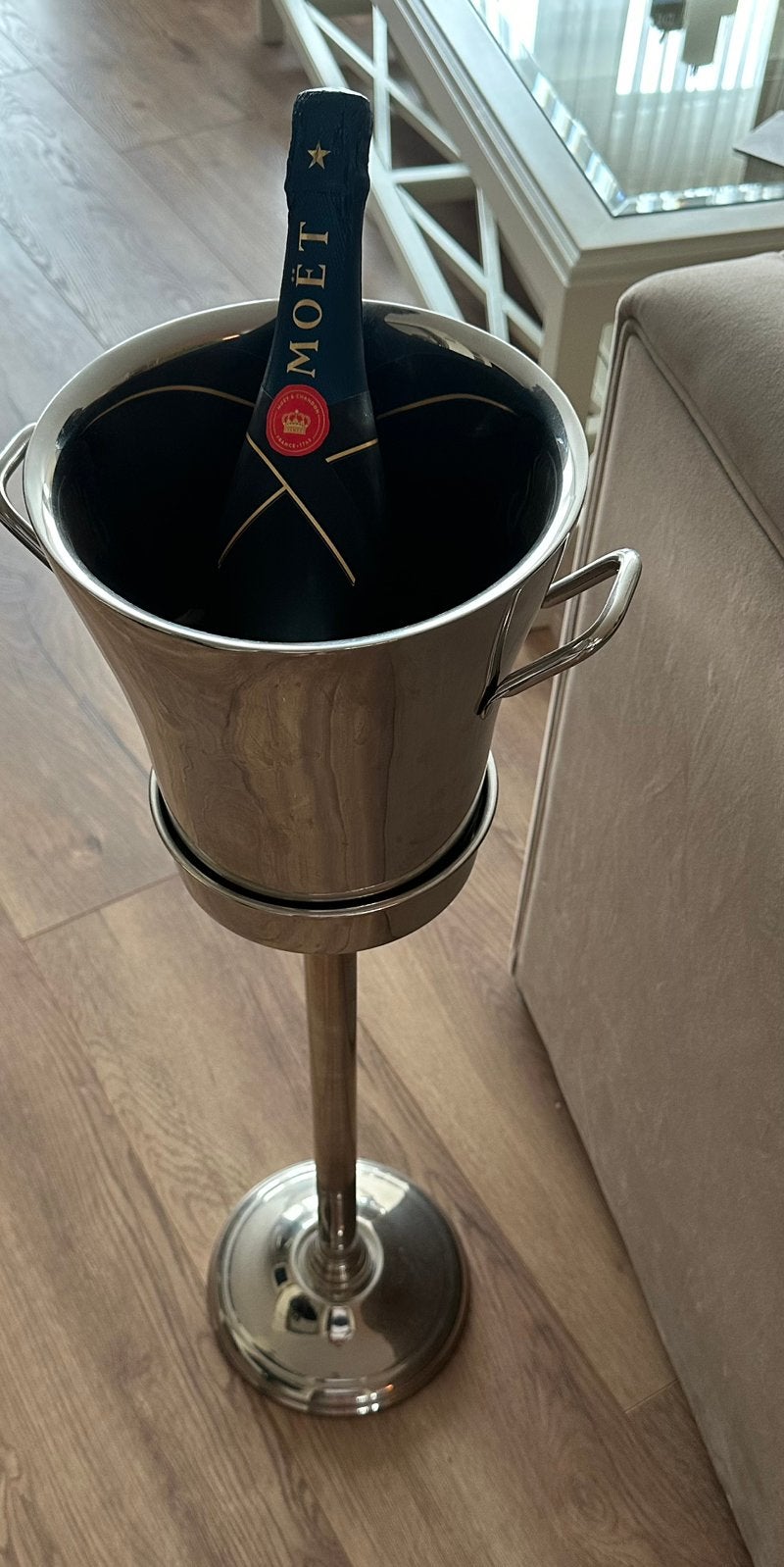 Originele Eichholtz Champagne Cooler op Statief, Ophalen of Verzenden, Zo goed als nieuw, Minder dan 5 flessen, 75 – 100