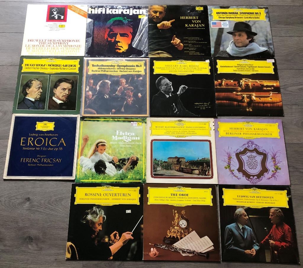 15 LP'S - KLASSIEKE MUZIEK - DEUTSCHE GRAMMOPHON, Overige typen, Ophalen of Verzenden, Zo goed als nieuw, 12 inch