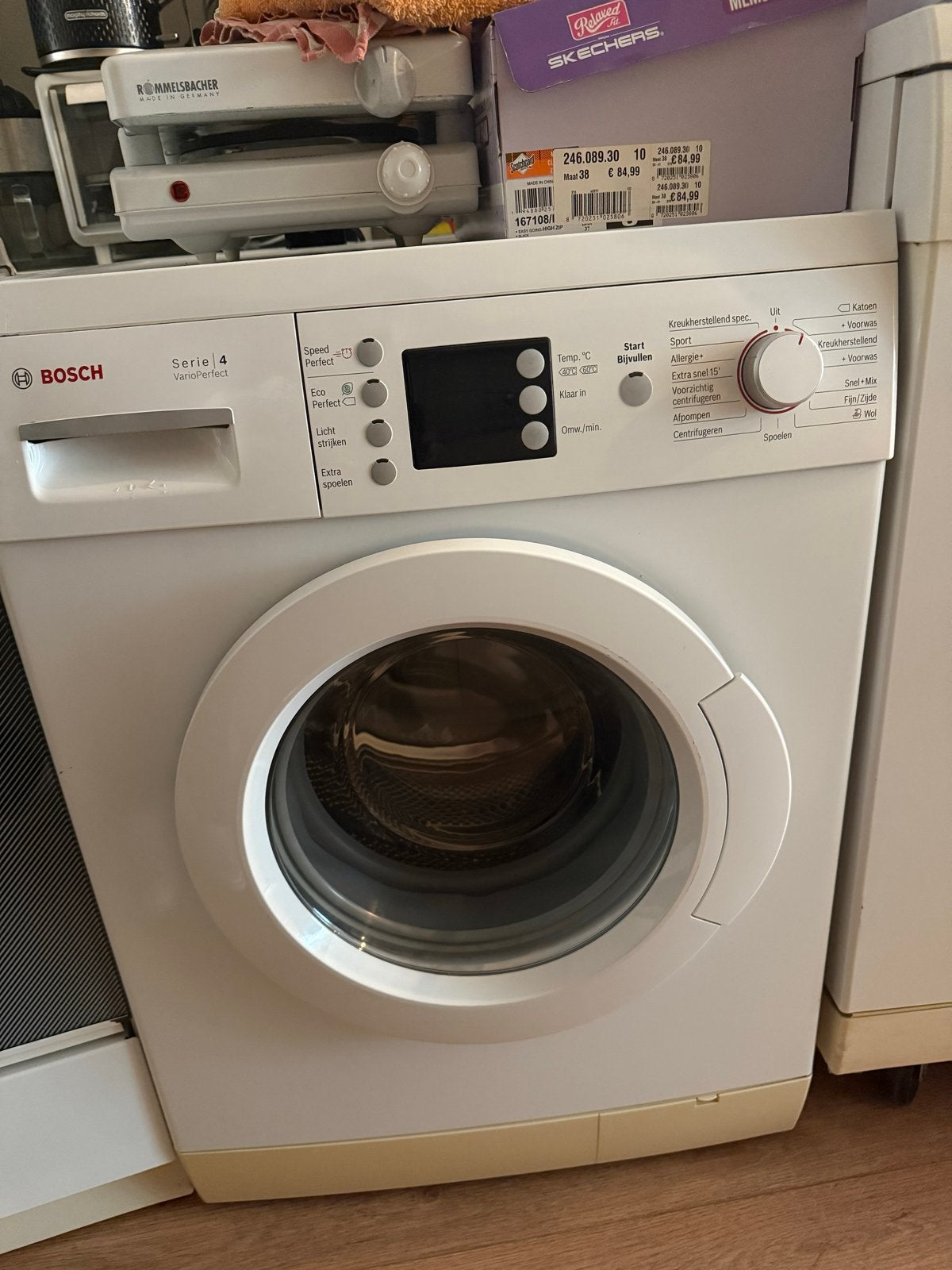 Bosch Serie 4 VarioPerfect Wasmachine - Zo goed als nieuw, Ophalen, Zo goed als nieuw, Voorlader, Kort programma