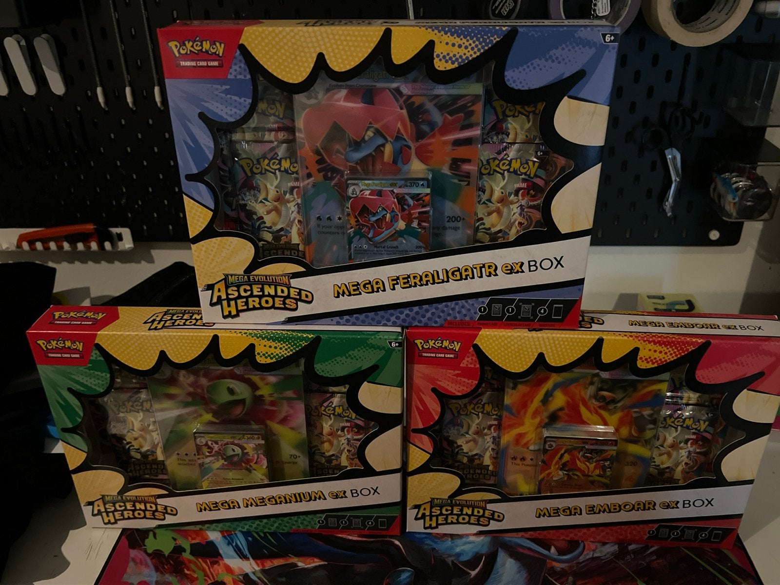 Pokémon Mega Evolution Ascended Heroes EX Boxen (3 stuks), Ophalen of Verzenden, Nieuw, Overige typen