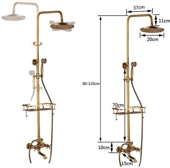 Douche - Regendouche - Douchewand - Douchekolom - Douchepane, Corvance B.V., Verzenden, Nieuw, Corvancebol@gmail.com