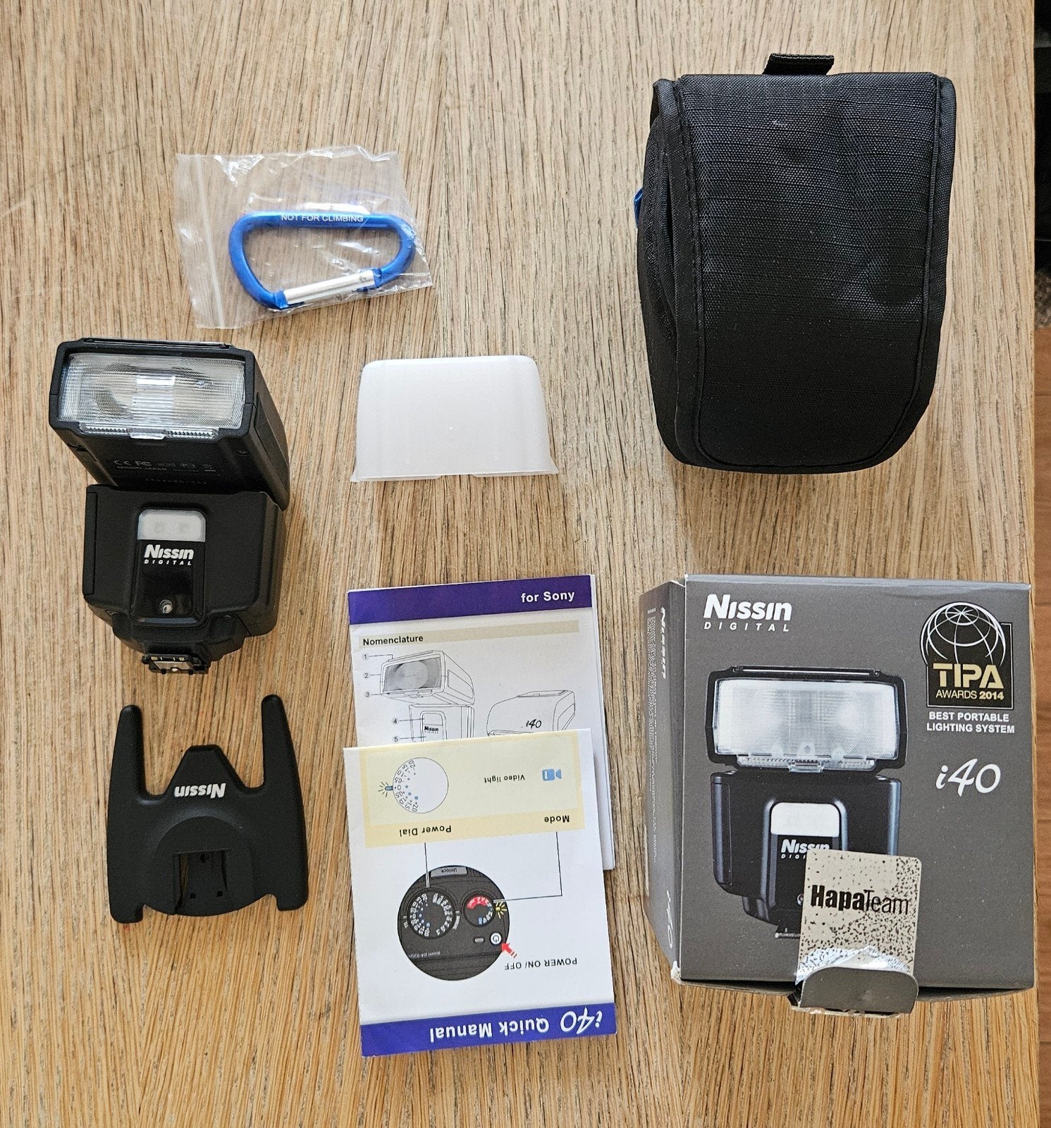 Nissin i40 Flitser voor Sony Alpha - Zo goed als nieuw, Externe flitser, Nissin, Ophalen of Verzenden, Zo goed als nieuw