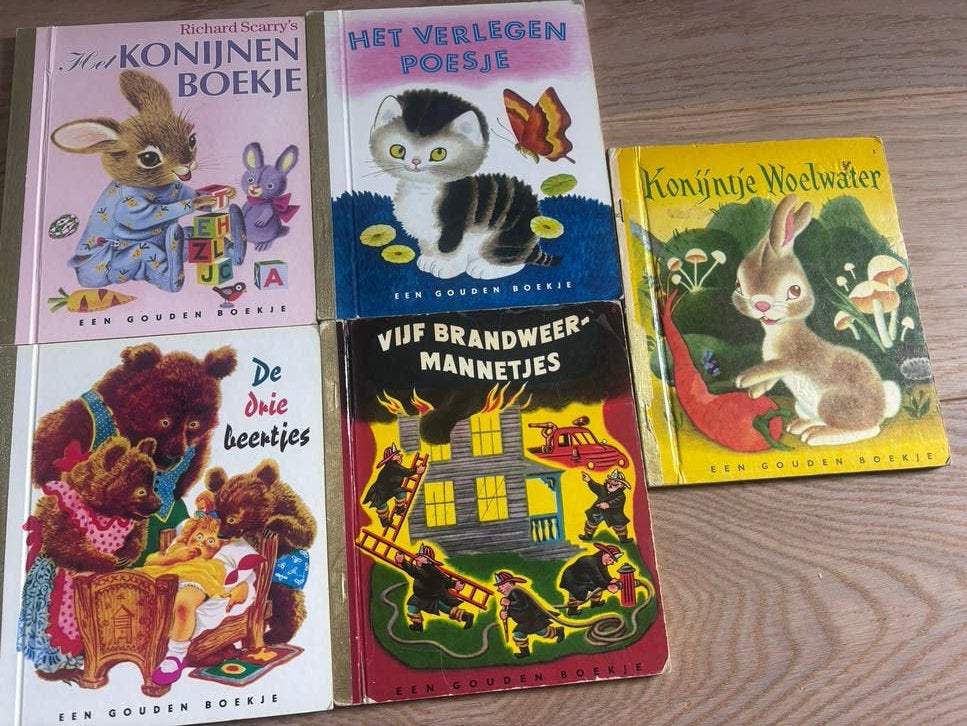 5 Gouden Boekjes - Diverse Verhalen, Boeken, Gelezen, Jongen of Meisje, Gouden boekje, Ophalen of Verzenden